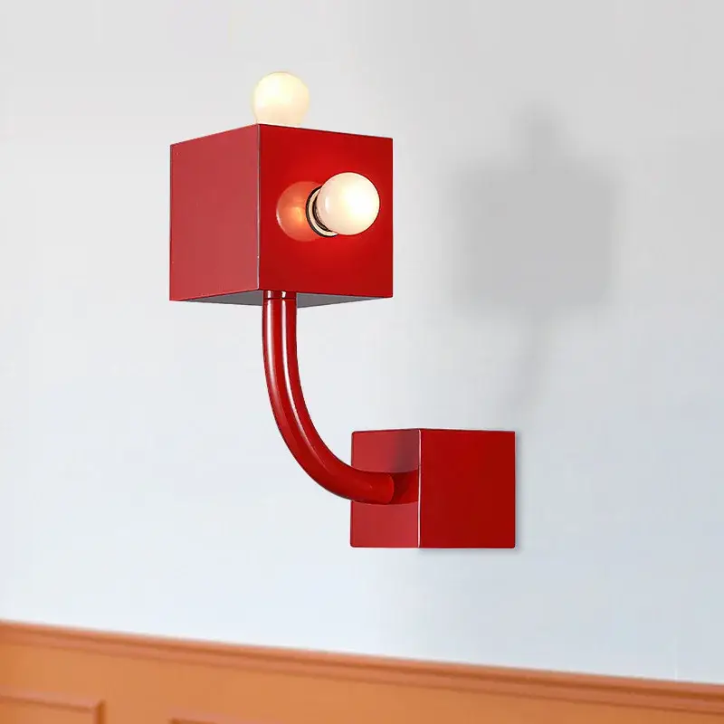 Bauhaus vintage art red wall light for living room, bedroom and des... Vente Directe