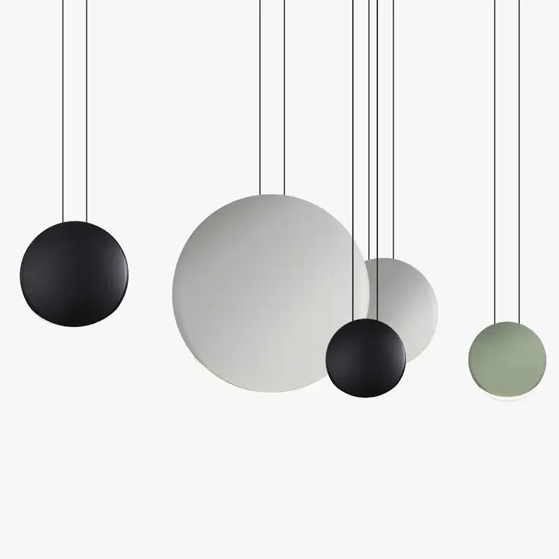 Nordic bar led pendant light modern round resin drop chandelier Must-Have