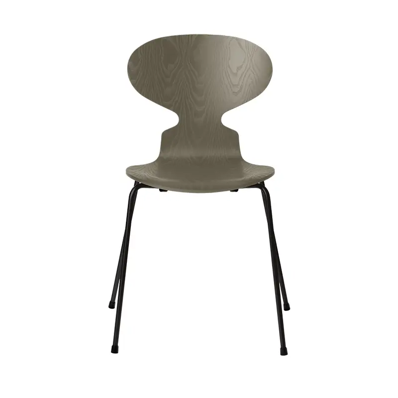 Petit Prix Chaise FOURMI 4 PIEDS Frêne teinté Vert oliveFRITZ HANSEN
