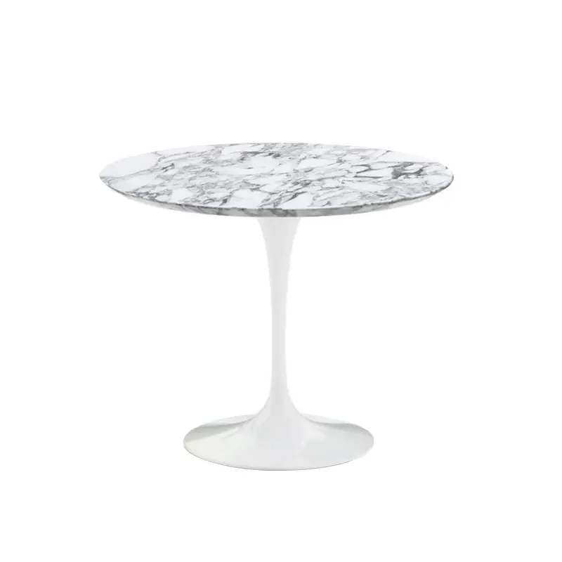 Commander Vite Dining Table SAARINEN Arabescato marble Satin-finish Arabescato marbleKNOLL