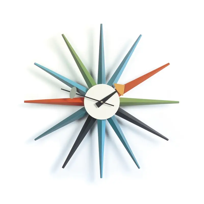 Prix Cassé Clock SUNBURST CLOCK Multicolour VITRA