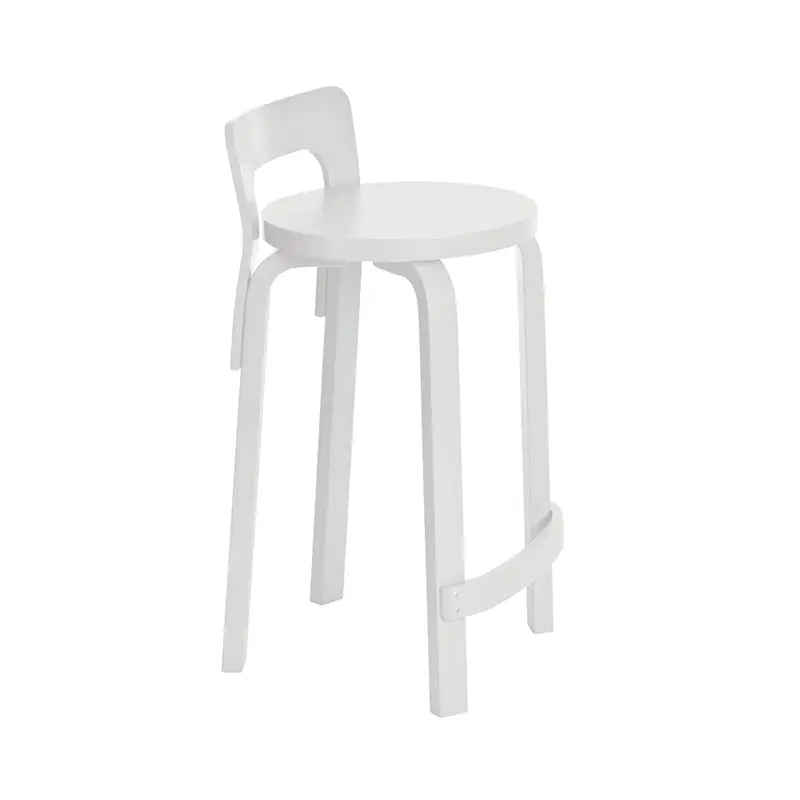 Tabouret haut K65 BlancARTEK Nouvel Arrivage