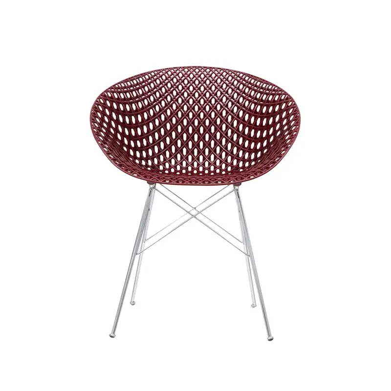 Paiement Sécurisé Chaise SMATRIK Prune/ chromeKARTELL