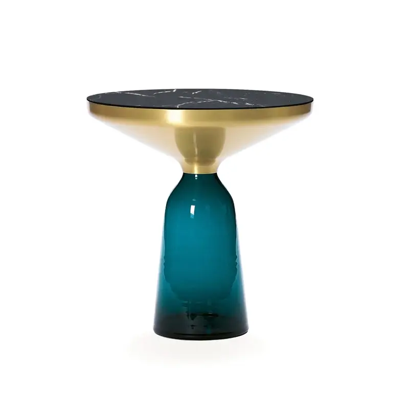 Nouvel Arrivage Side Table BELL SIDE Marble Montana BlueCLASSICON