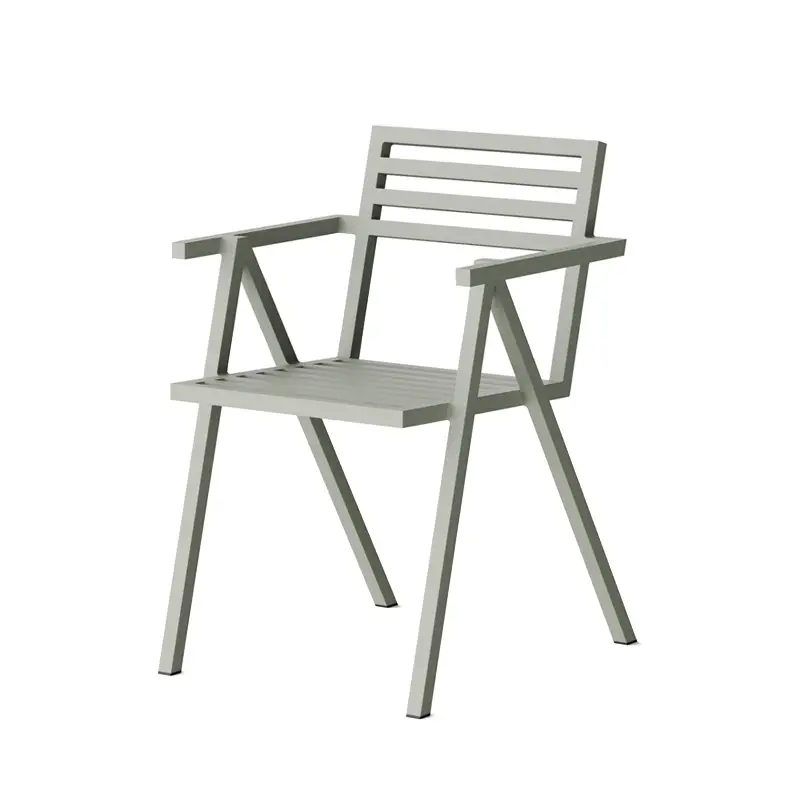 Chaise extérieure Chaise empilable avec accoudoirs 19 OUTDOORS GrisNINE Prix Choc
