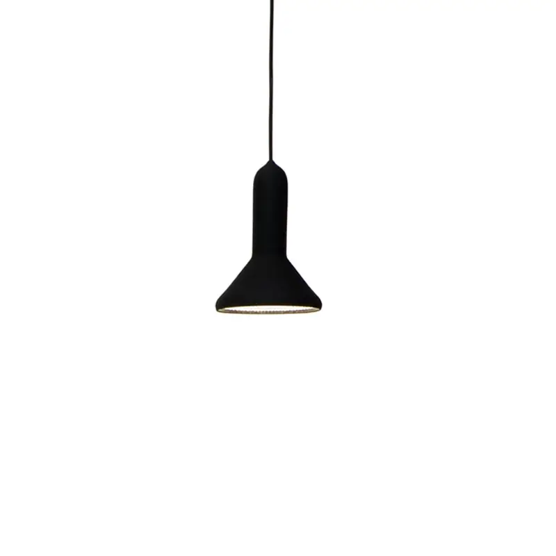 Nouveauté Pendant Light TORCH CONE S1 Black / black cable ESTABLISHED & SONS