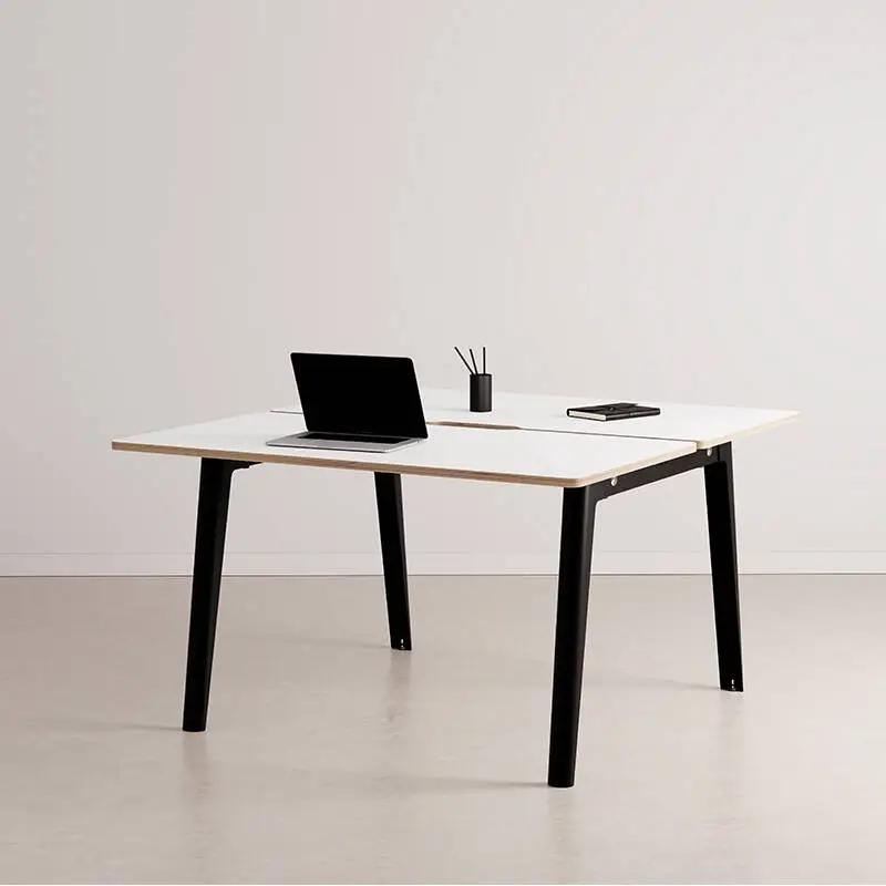 Bench Bench NEW MODERN 2-seater Laminate White Black graphiteTIPTOE Vente Flash