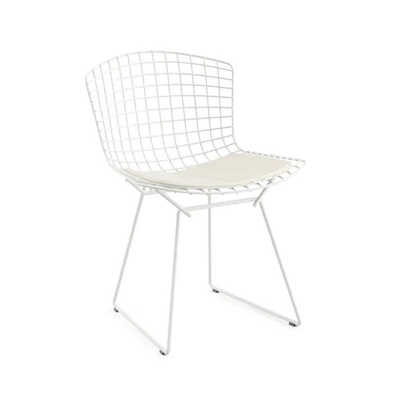 Dining Chair BERTOIA OUTDOOR with seat cushion WhiteKNOLL Seulement Aujourd'hui