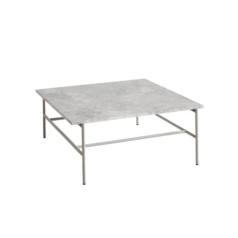 Certifié Coffee Table REBAR 80x84 Grey/ grey marbleHAY