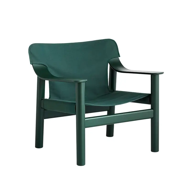 Bon Marché Easy chair BERNARD Dark green canvasHAY