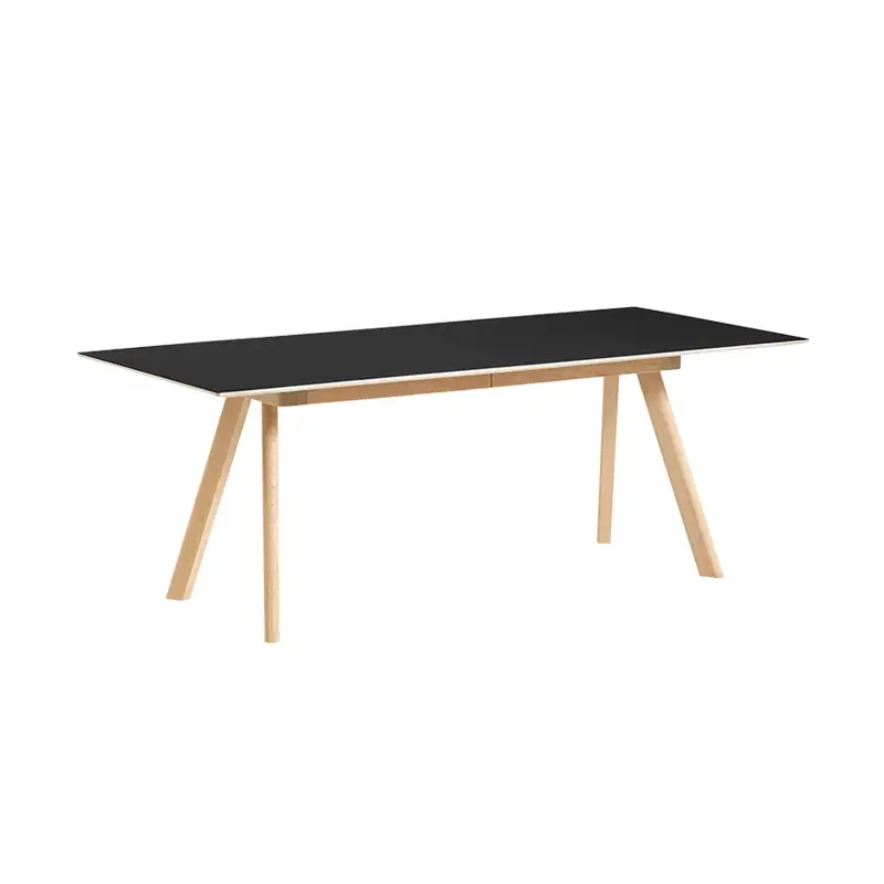Dining Table CPH 30 EXTENDABLE Lino black/ oak water-based varnishHAY Promotion Saisonnière
