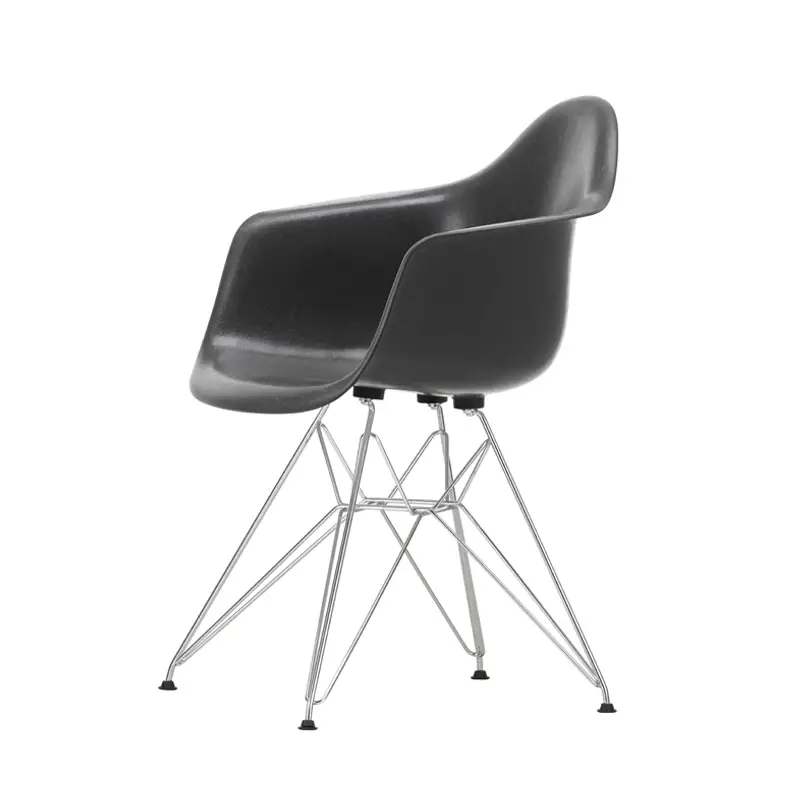 Commander Maintenant Dining Chair EAMES FIBERGLASS ARMCHAIR DAR Dark grey EamesVITRA