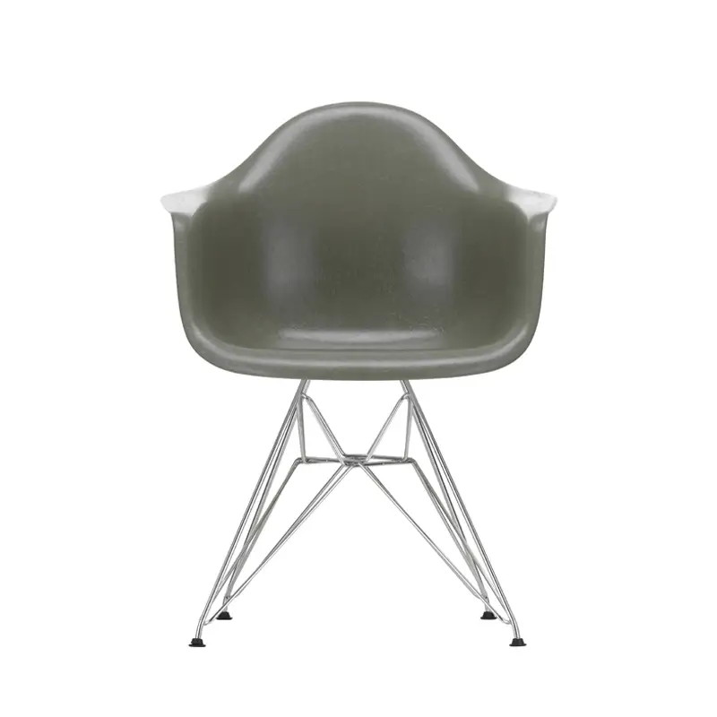 Chaise EAMES FIBERGLASS ARMCHAIR DAR Terre d'ombre EamesVITRA Populaire