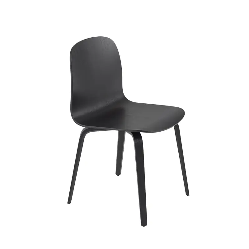 Chaise VISU pieds bois NoirMUUTO Dernière Chance