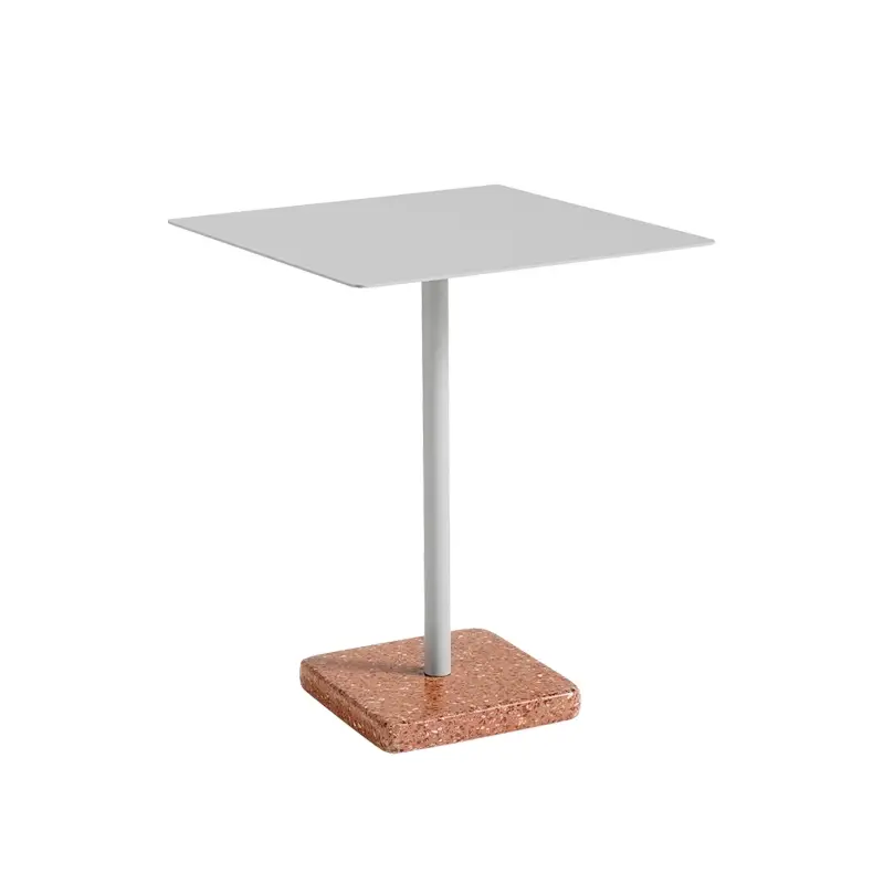 Promotion Outdoor Table TERRAZZO 60x60 Light grey/red terrazzoHAY