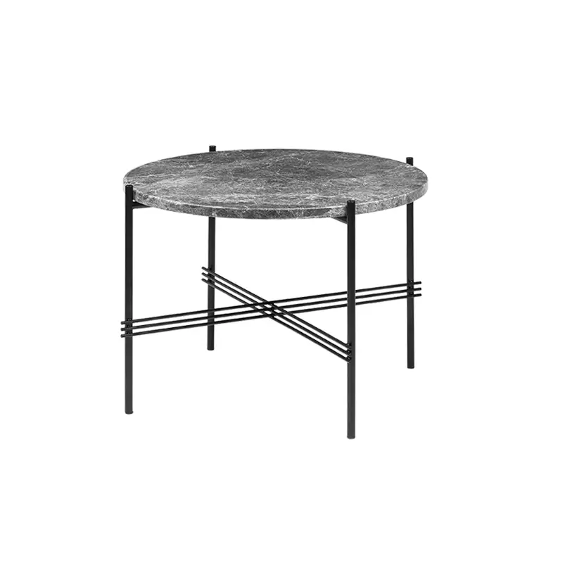 Meilleur Prix Coffee Table TS COFFEE Ø 55 Grey Emperador marbleGUBI