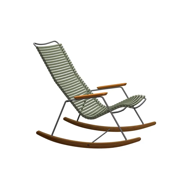Fauteuil extérieur Rocking Chair CLICK Vert oliveHOUE Produit De Marque