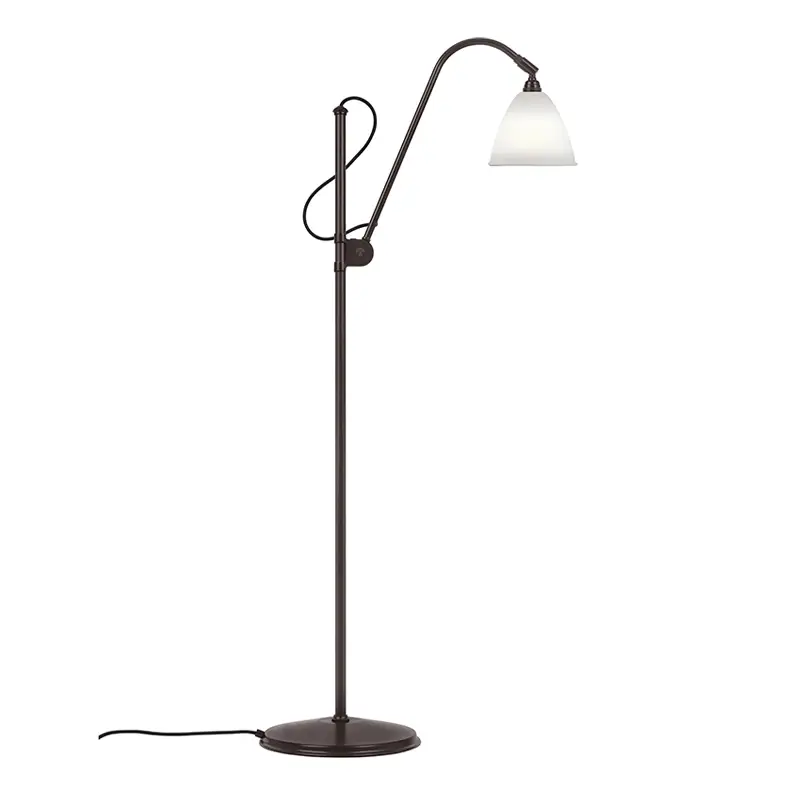 Floor Lamp BESTLITE BL3S Black brass/ porcelainGUBI Offre Du Jour