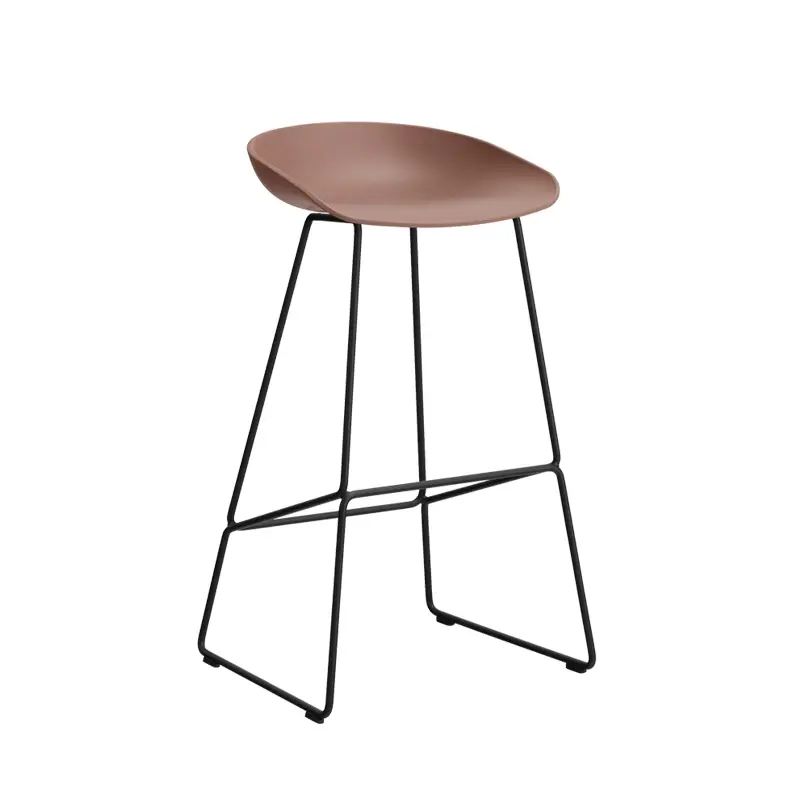 Seulement Aujourd'hui Tabouret haut ABOUT A STOOL AAS 38 H75 Soft brickHAY