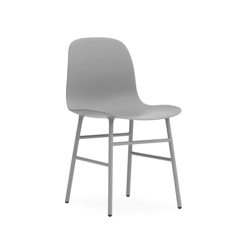 Chaise FORM CHAIR piètement acier GrisNORMANN COPENHAGEN Vente Flash
