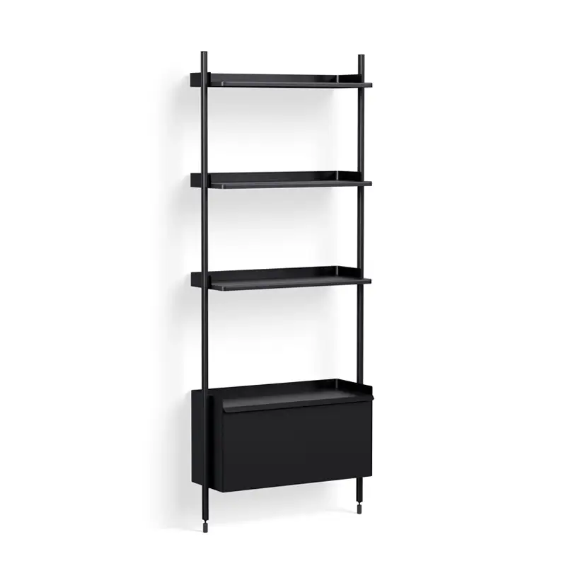 Shelving PIER SYSTEM 131 Black/ blackHAY Commander Vite