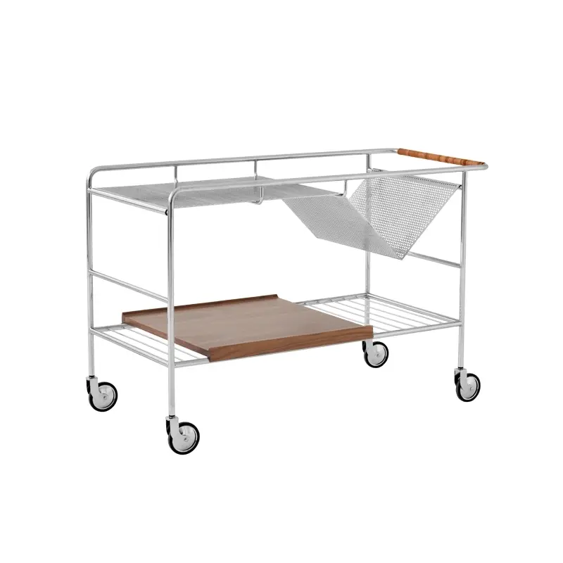 Trolley ALIMA NDS1 Chrome & walnutAND TRADITION Retour Gratuit