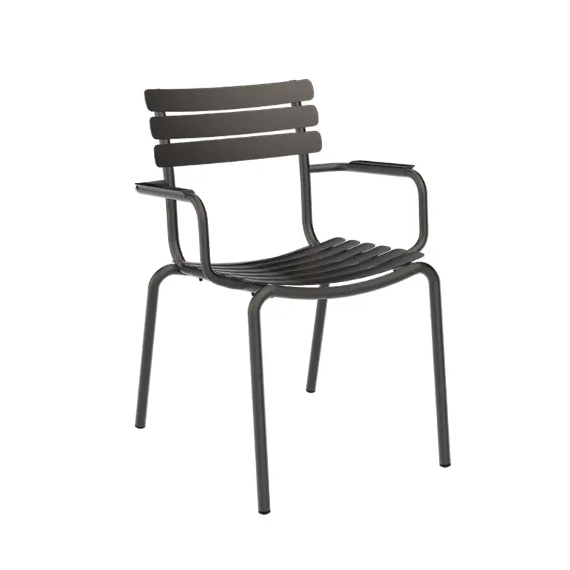 Top Vente Outdoor Chair and Small Lounge Chair ALUA chair with armrests BlackHOUE