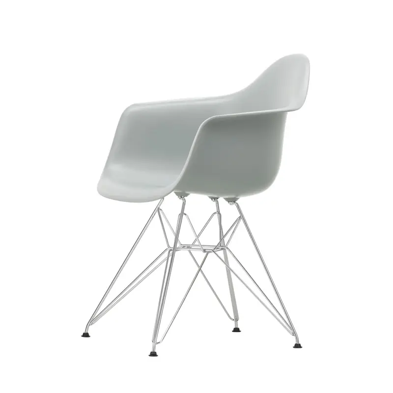 Chaise EAMES PLASTIC ARMCHAIR DAR pieds Tour Eiffel Gris clair REVITRA Petit Prix