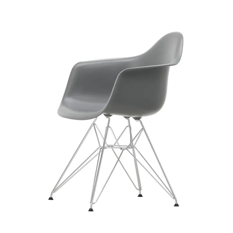 Meilleure Vente Chaise EAMES PLASTIC ARMCHAIR DAR pieds Tour Eiffel Gris granit REVITRA