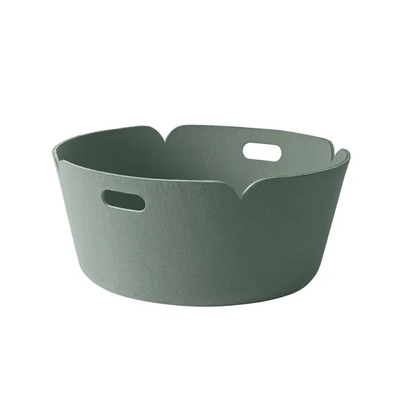 Nouvel Arrivage Small Storage Solution RESTORE ROUND Ash greenMUUTO