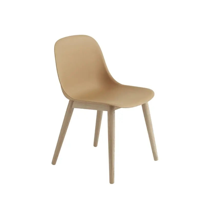 Dining Chair FIBER CHAIR 4 legs wood Ochre/ oakMUUTO Satisfait Ou Remboursé