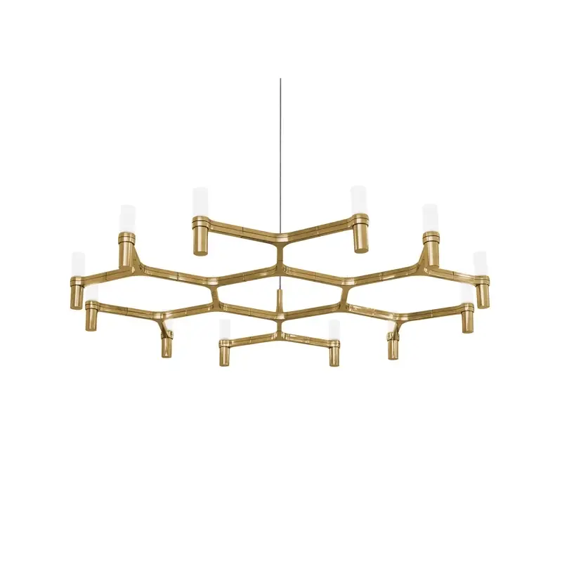 Suspension CROWN PLANA MINOR Plaqué orNEMO LIGHTING Quantité Limitée