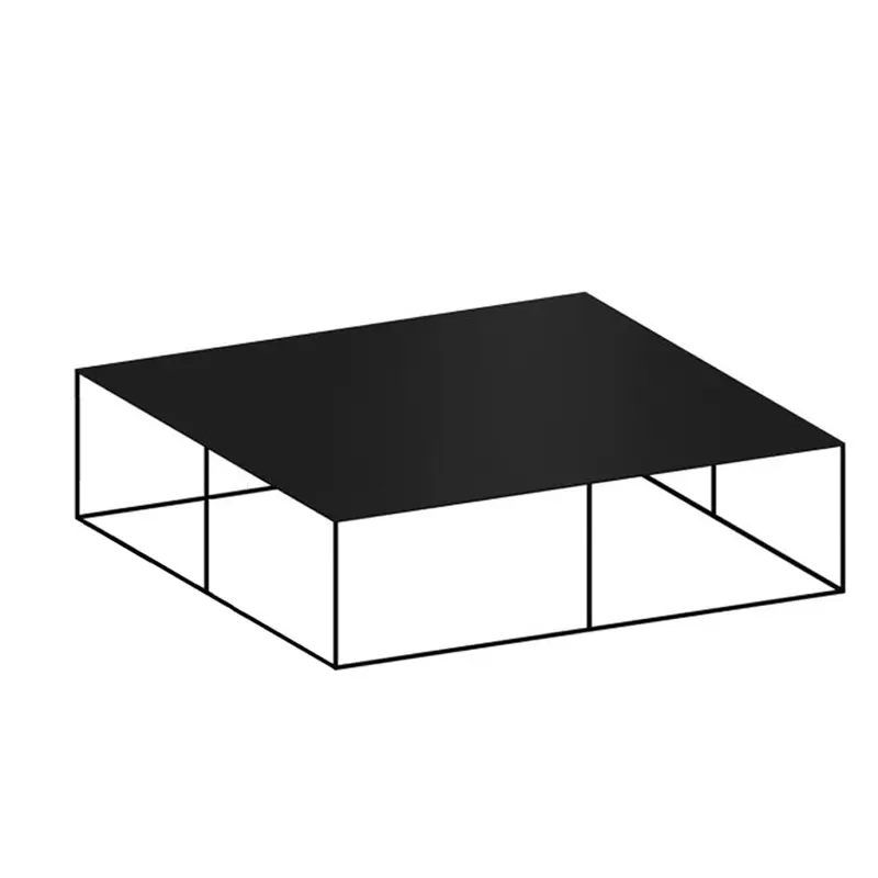 Table basse SLIM IRONY LOW TABLE Noir cuivré sabléZEUS Certifié