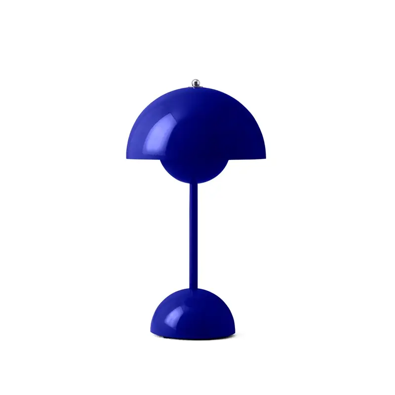 Lampe à poser FLOWERPOT VP9 sans fil Bleu cobaltAND TRADITION Nouvelle Collection