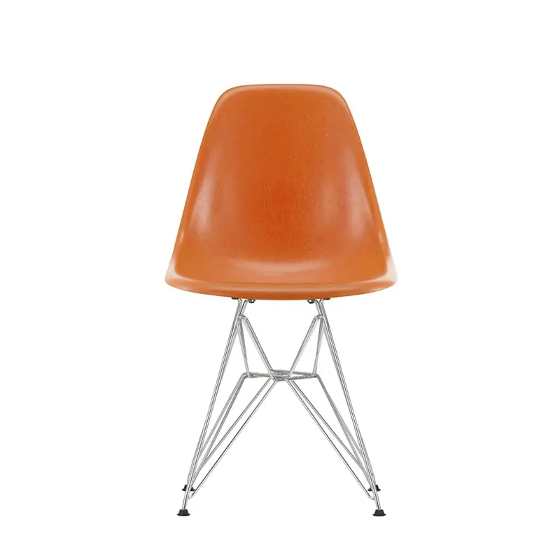 Chaise EAMES FIBERGLASS CHAIR DSR Rouge orange EamesVITRA Produit De Marque