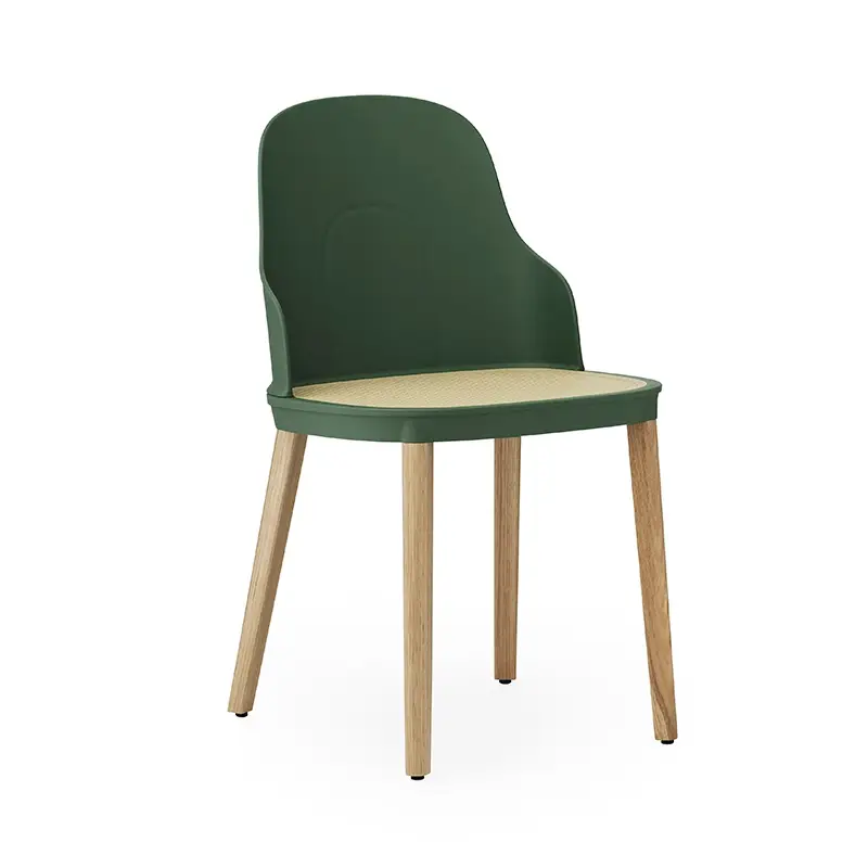 Chaise ALLEZ Pieds chêne assise cannage VertNORMANN COPENHAGEN Expédition Rapide