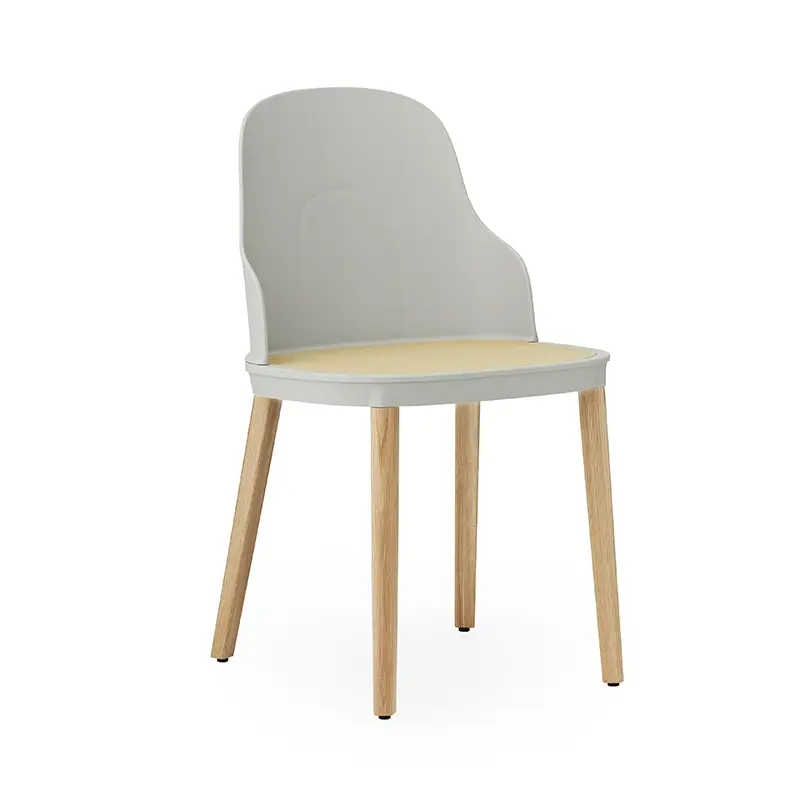 Chaise ALLEZ Pieds chêne assise cannage Gris chaudNORMANN COPENHAGEN Prix Réduit