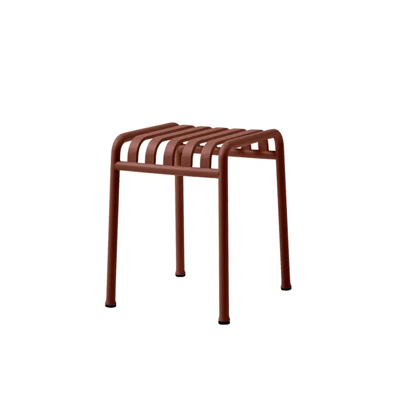 Authentique Tabouret PALISSADE Rouge ferHAY