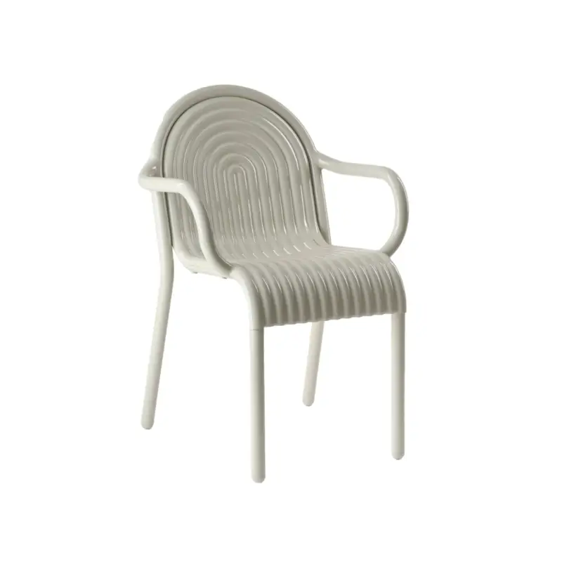 Commander Vite Outdoor Chair and Small Lounge Chair 01 Groove Arm PuttyTOM DIXON
