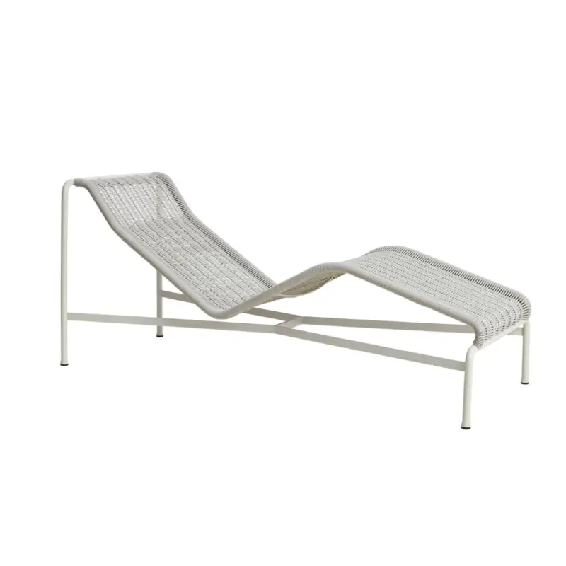 Acheter Direct Outdoor Bench and Sunlounger PALISSADE CORD Chaise Longue Sky GreyHAY
