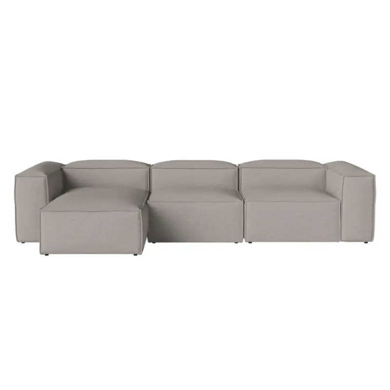 Sofa COSIMA Chaise Longue Left340x100 Grey-WhiteBOLIA Super Prix