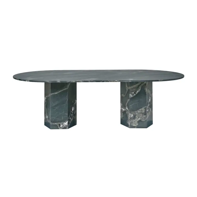 Outdoor Table EPIC OUTDOOR Elliptical Botanical GreenGUBI Commander Maintenant