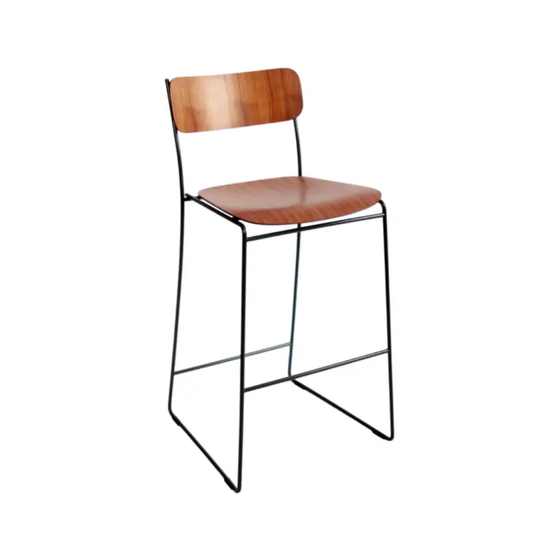 Bar Stool SEN 65.6 Walnut/ blackNOMA Offre Limitée
