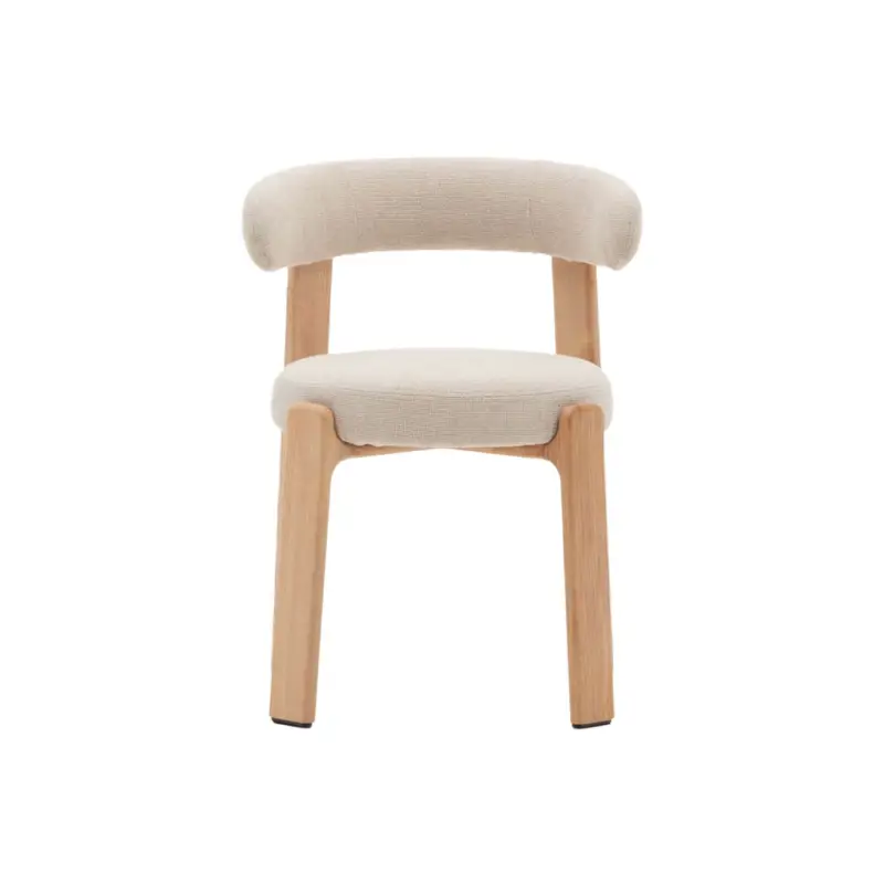 Expédié Aujourd'hui Dining Chair GRANITE Beige Chenille fabric / Natural Ash WoodKAVE HOME
