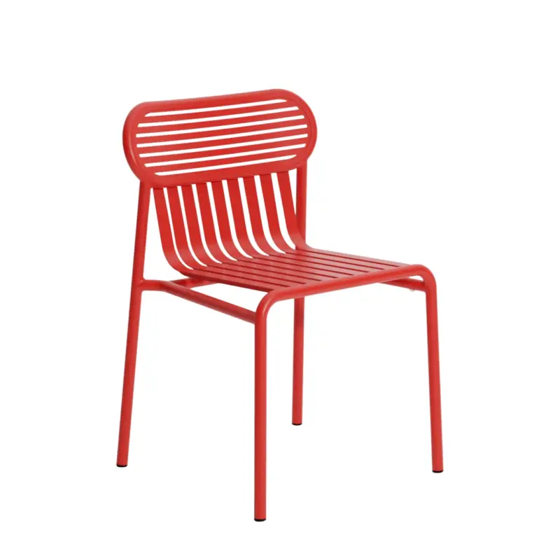 Outdoor Chair and Small Lounge Chair WEEK-END RedPETITE FRITURE Commander Maintenant