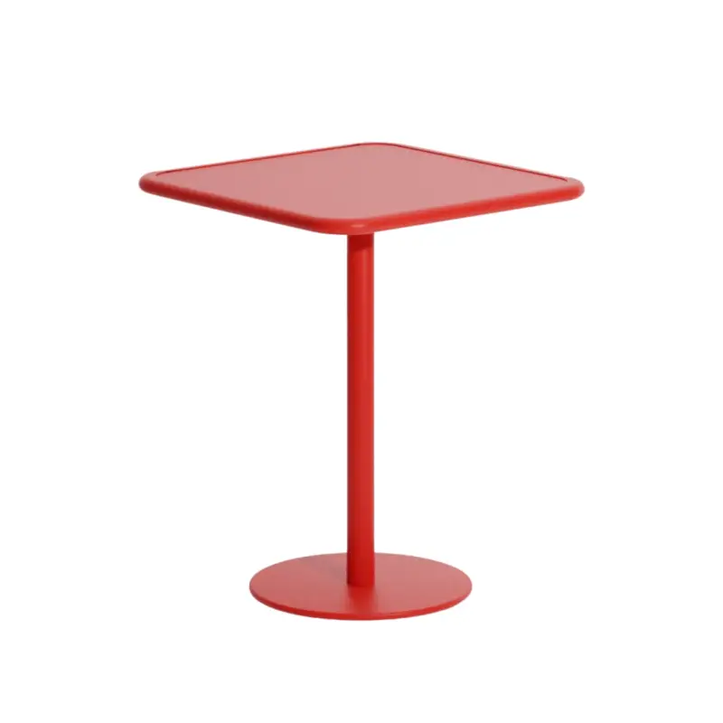 Bon Plan Outdoor Table WEEKEND square RedPETITE FRITURE