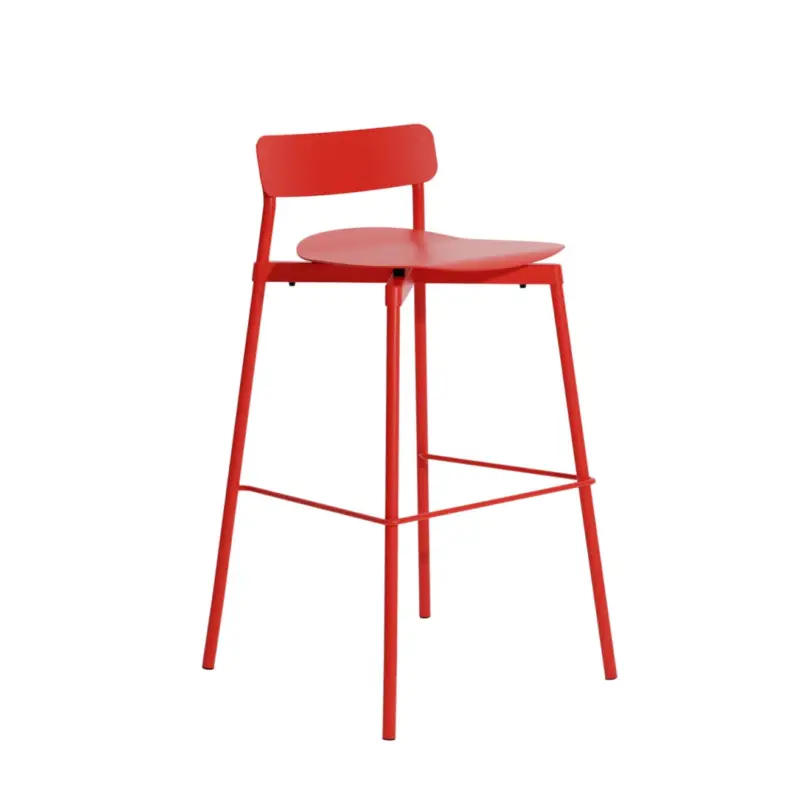 Bar Stool FROMME H75 RedPETITE FRITURE Nouveauté