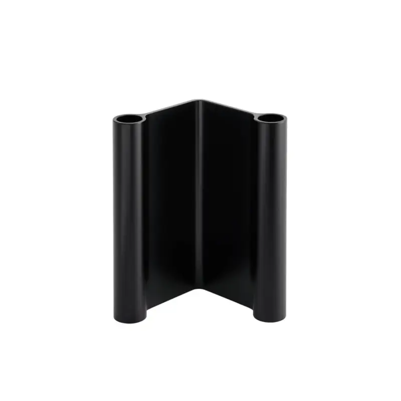 Expédié Aujourd'hui Candle Holder, Candlestick and Candle PAIR H 18 BlackMUUTO