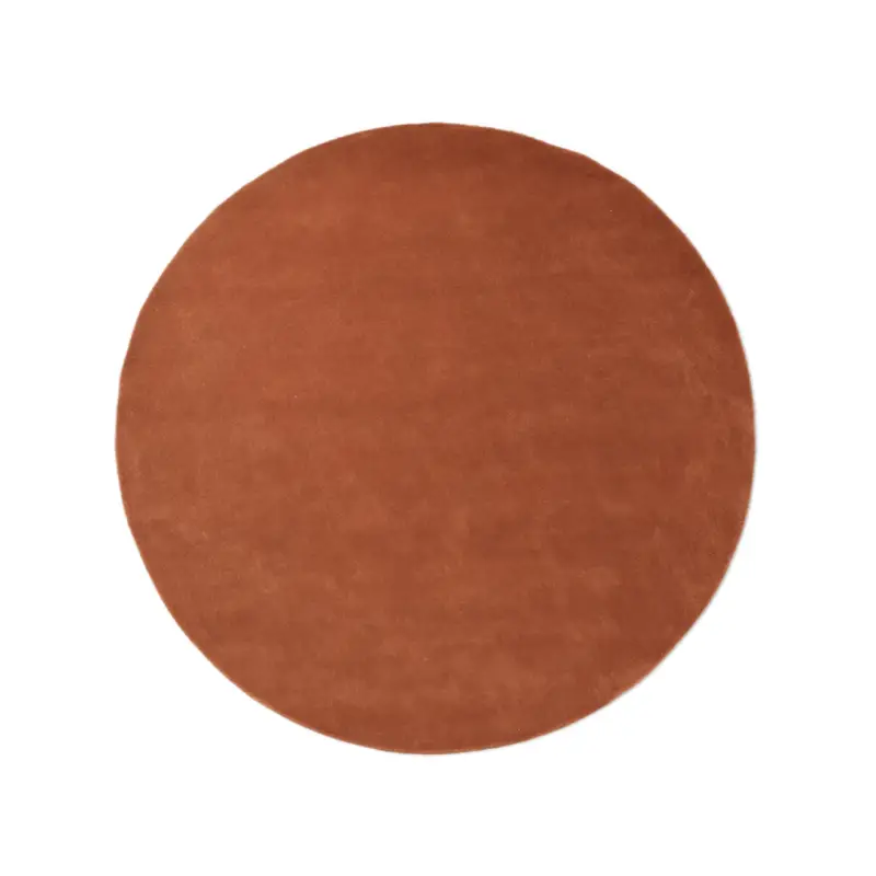 Tapis STILLE Rond Ø 240 Rouge brunFERM LIVING Réduction