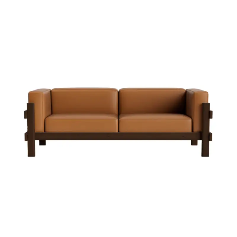 Canapé KUBE Pin Brun Foncé/ Cuir Ultra CognacNORMANN COPENHAGEN Solde